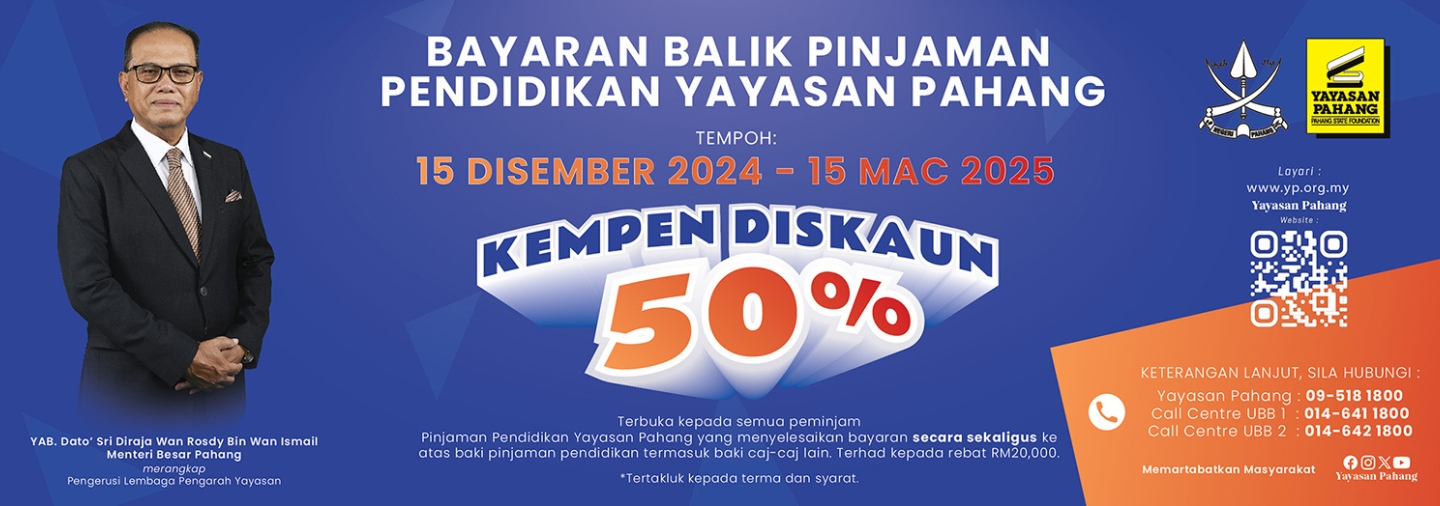 Kempen Diskaun 50% YP